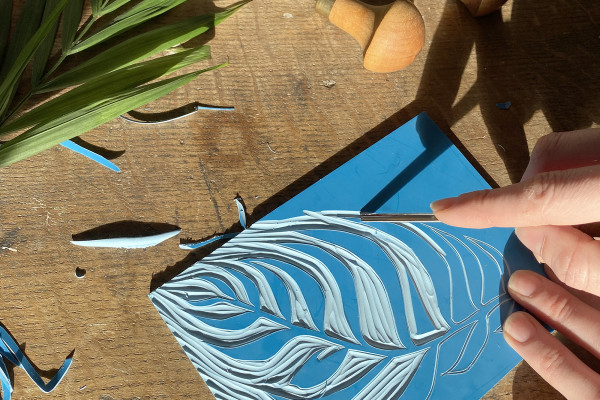 Nature-Inspired Lino Printing with Hannah Bigley